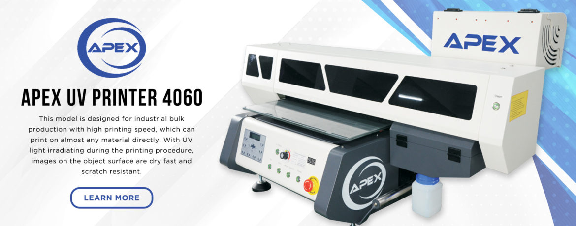 Apex UV printer installed in a Philippine signage shop