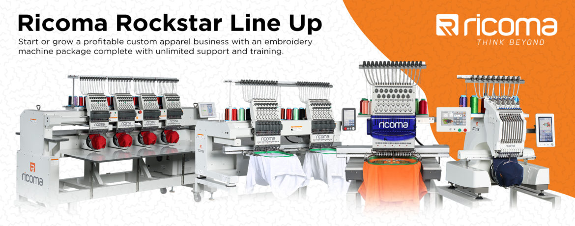 Ricoma embroidery machine installed in a Philippine workshop