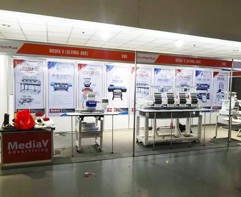 MediaV Advertising showroom and equipment