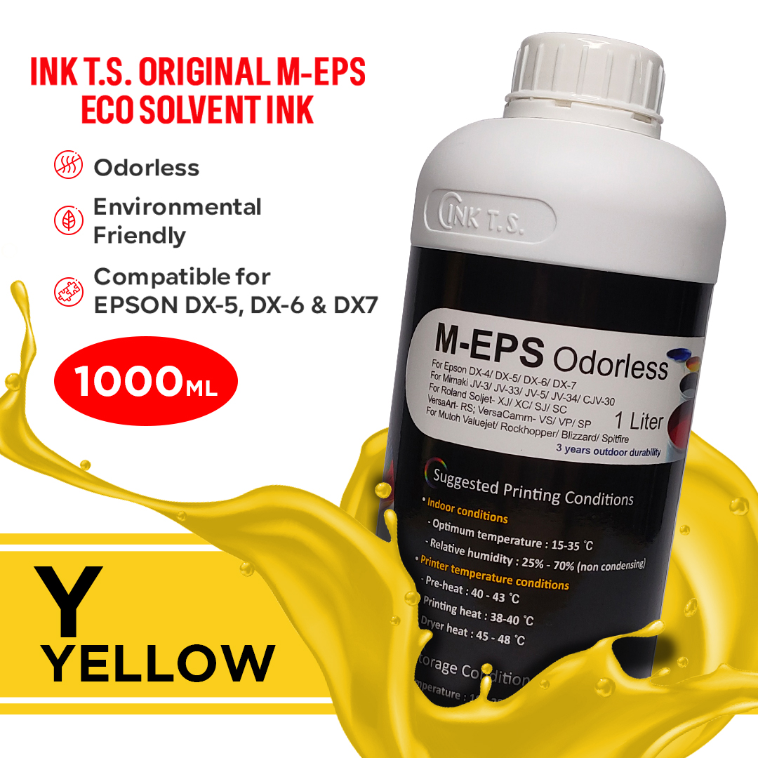 M-EPS eco-solvent ink 1L yellow